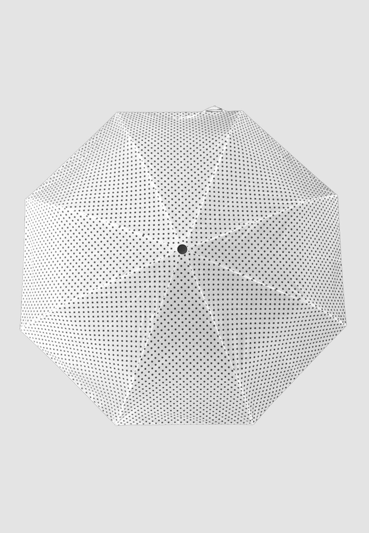 ANELY Taschenregenschirm Basic Automatik in Weiß Regenschirm, 4686