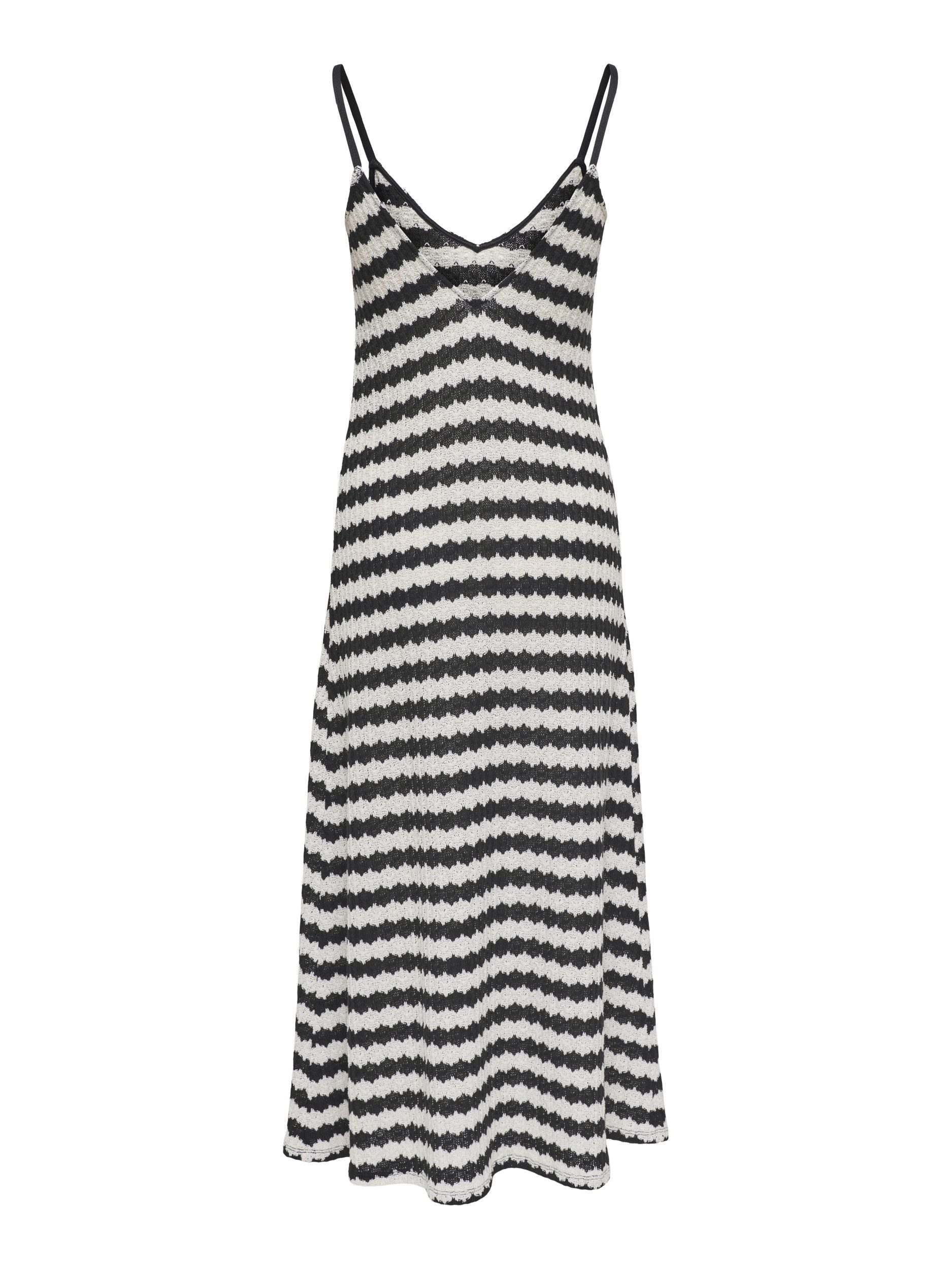 ONLY Cocktailkleid ONLEVARA LIFE S/L STRIPE DRESS JRS Black/LOS ANGELES