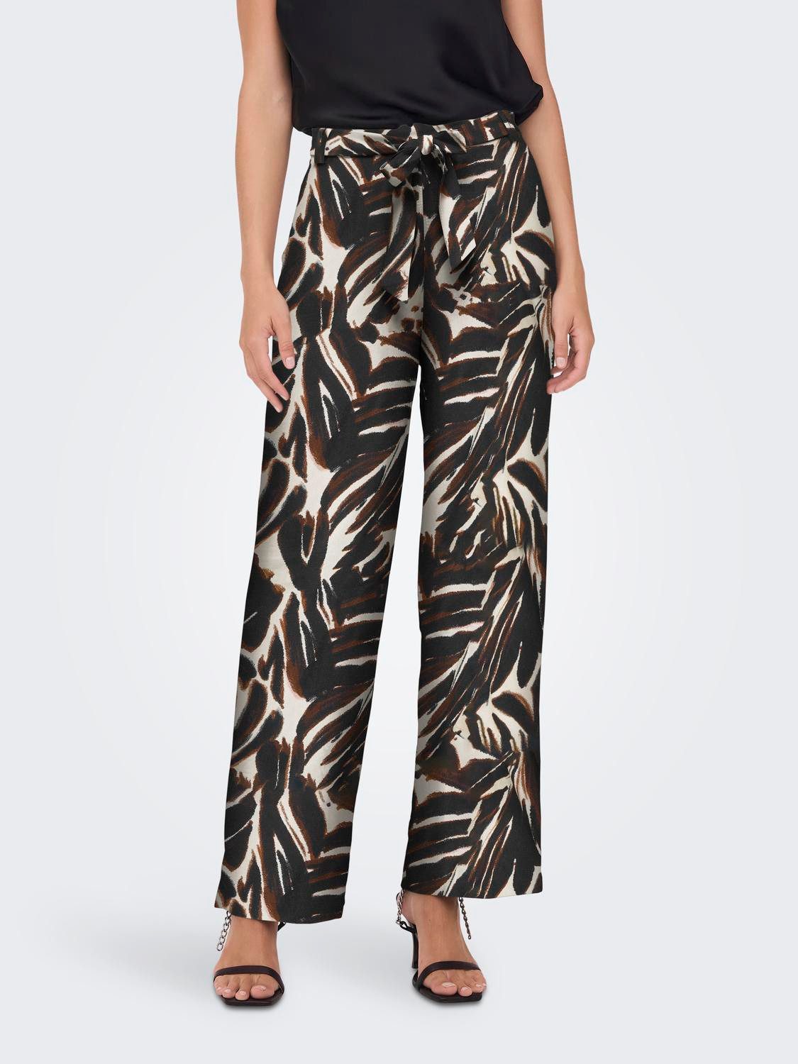 ONLY Palazzohose ONLNOVA LIFE PALAZZO PANT AOP PTM Viskose, regular fit günstig online kaufen