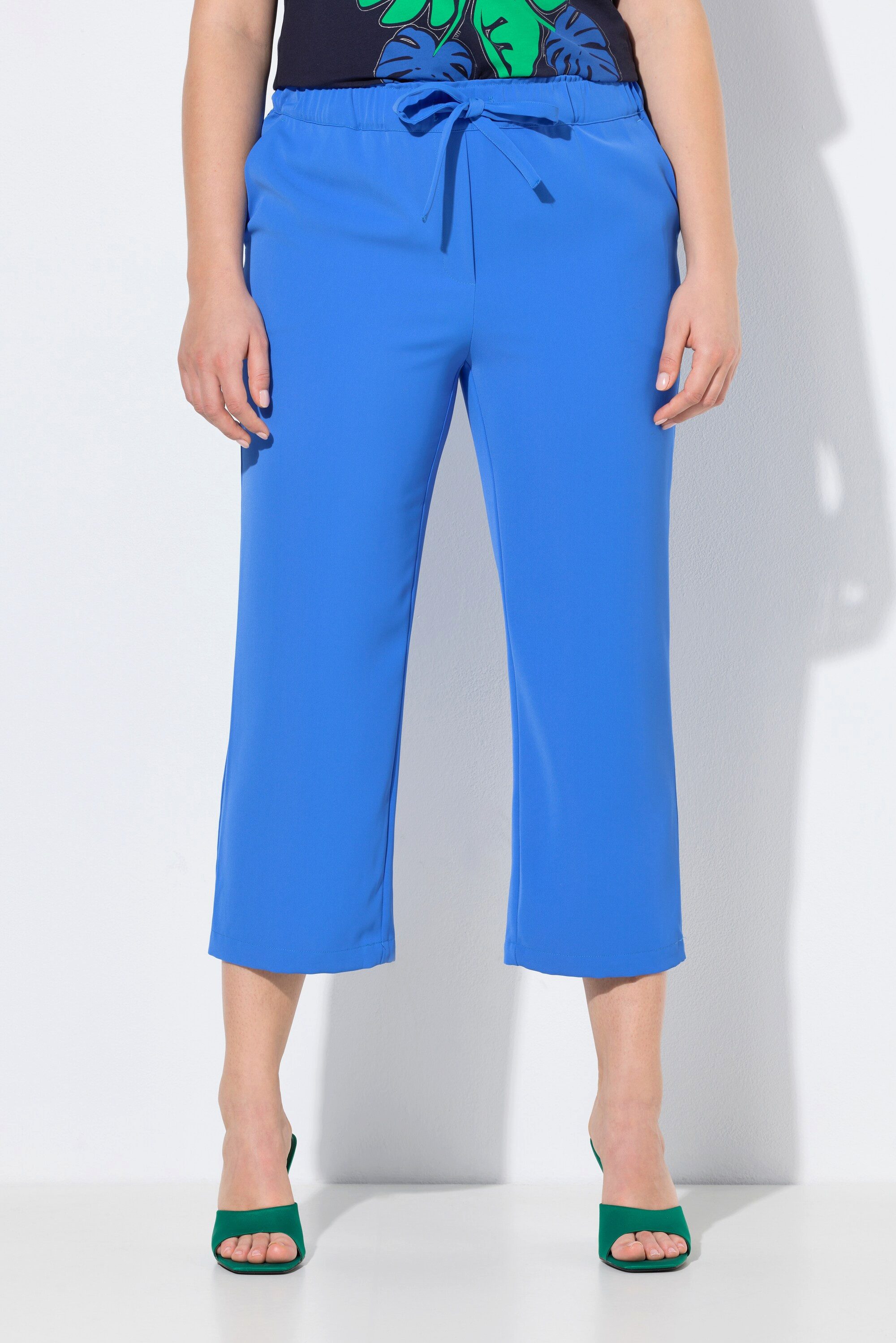 Ulla Popken Schlupfhose 7/8-Hose Bügelfalten Elastikbund günstig online kaufen