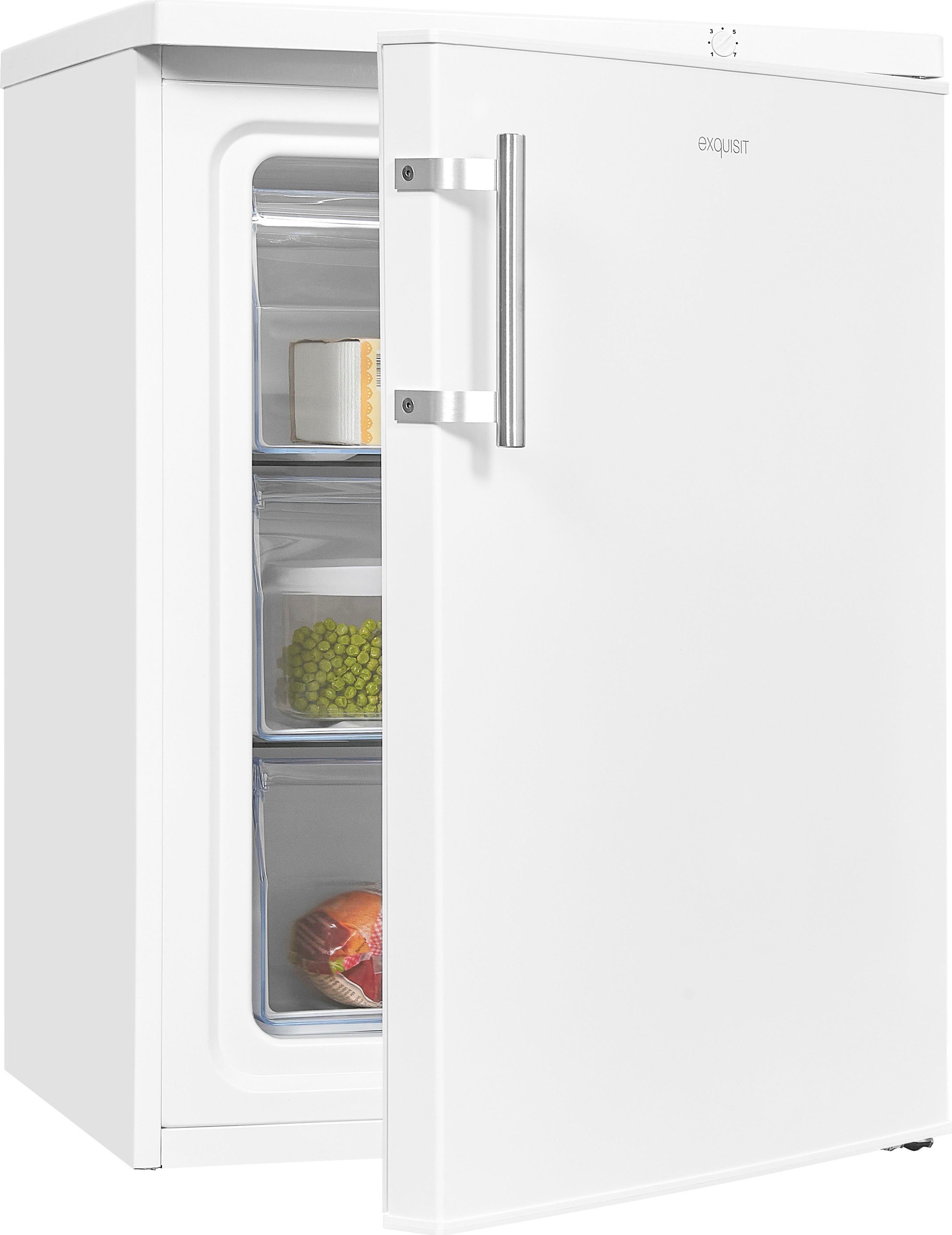 exquisit Gefrierschrank GS18-H-170E weiss, 85,0 cm hoch, 60,0 cm breit