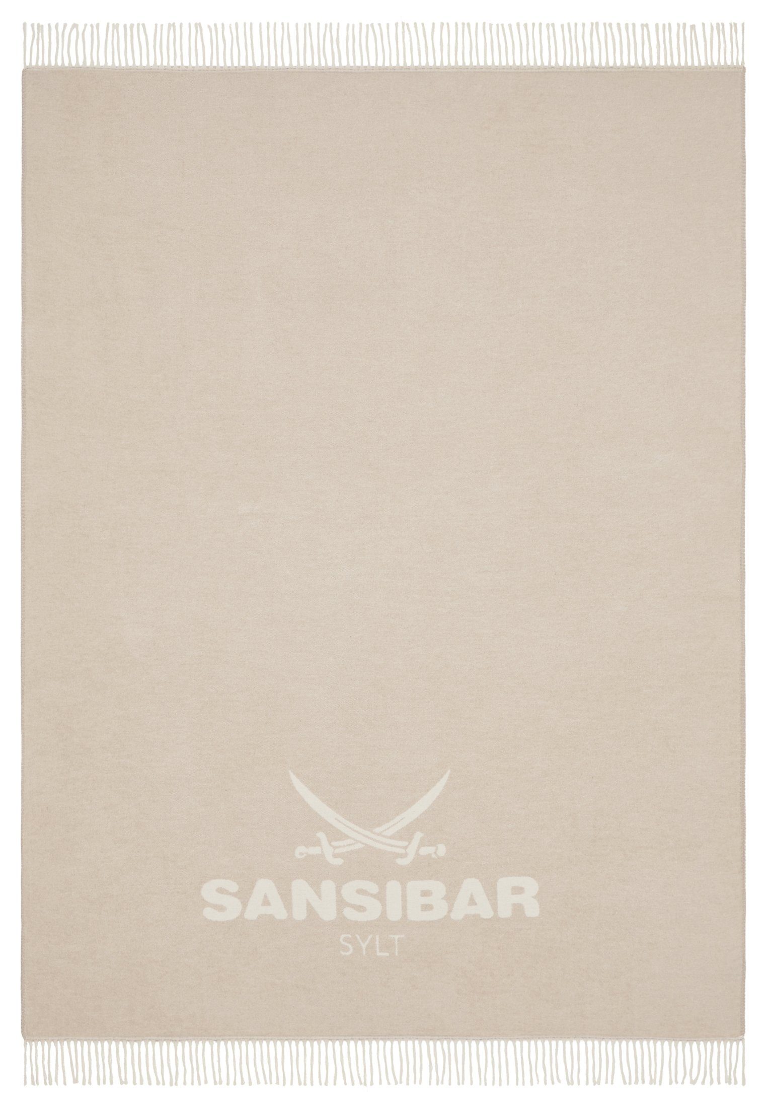 Plaid Wohndecke Jacquard Scotch Decke mit dekorativem Logo und Fransen, San günstig online kaufen