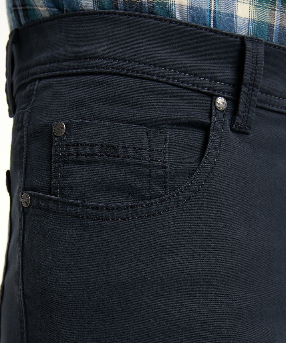 Pioneer Authentic Jeans 5-Pocket-Hose und Rando Dunkelblau Flachgewebe, Gabardine soft elastisch