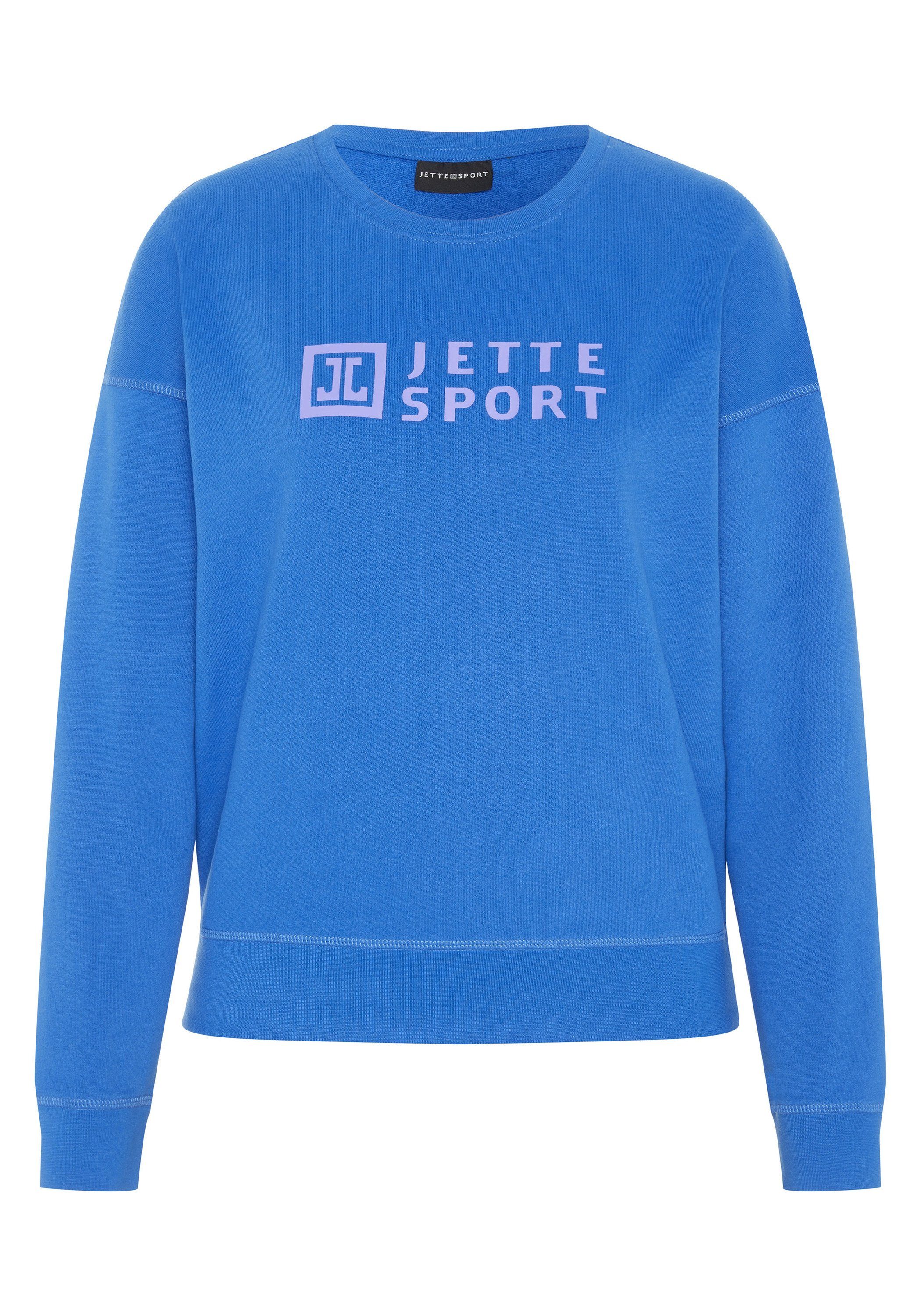 SPORT Damen-Sweater Label-Pigment-Print Label-Design, JETTE SPORT JETTE im Sweatshirt mit