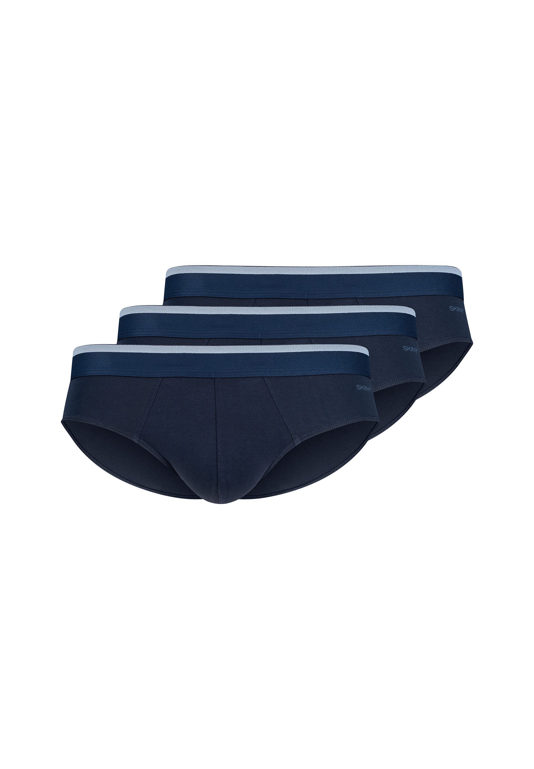SKINY Brasilslip Cotton Multipack (3er Pack) klassisch, basic, elastisch, bequem, kein Einschneiden, Baumwollmix