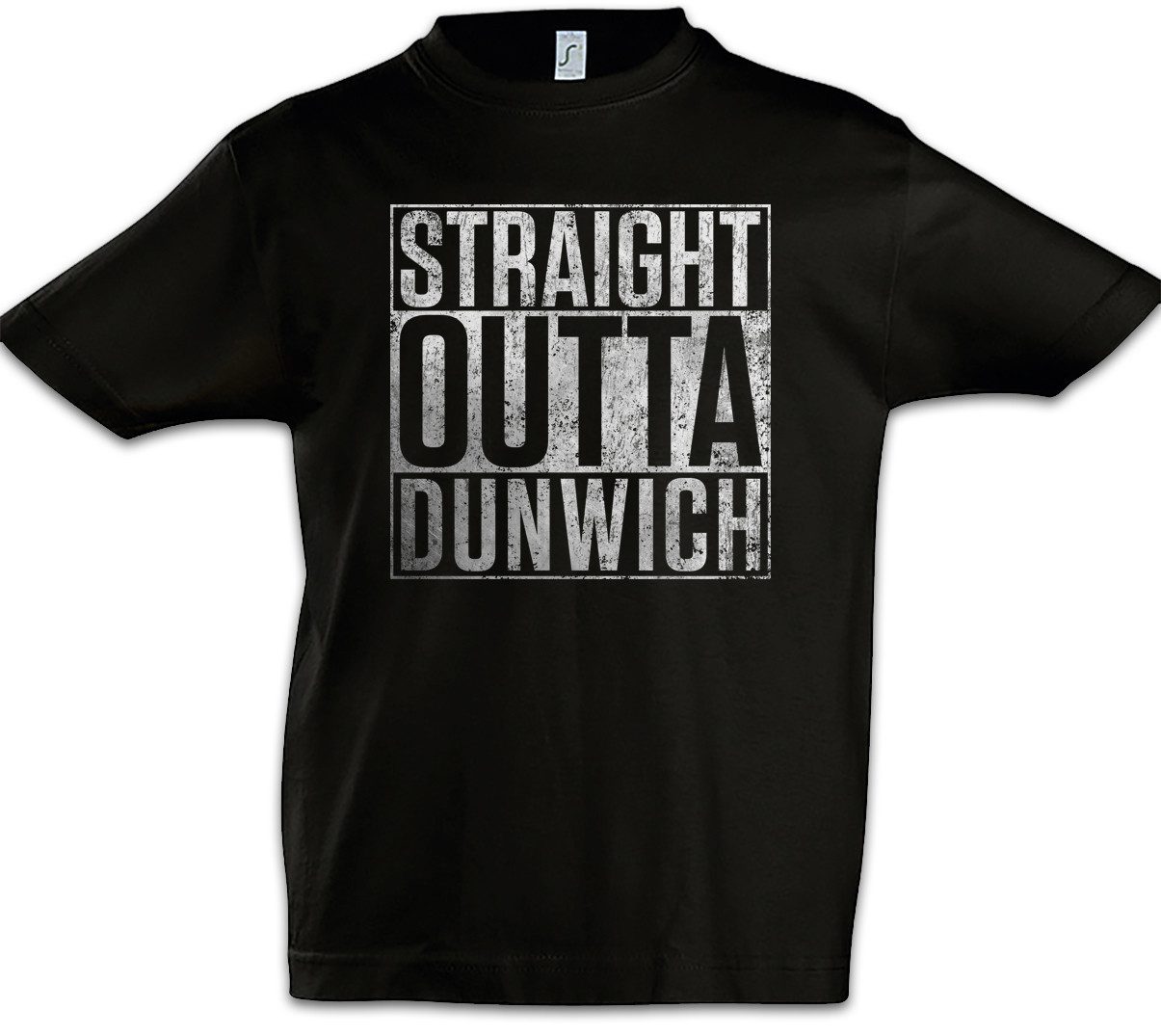 Urban Backwoods Print-Shirt Straight Outta Dunwich Kinder T-Shirt City Call Horror Arkham H. P. (1-tlg) Cthulhu Fun Lovecraft Miskatonic