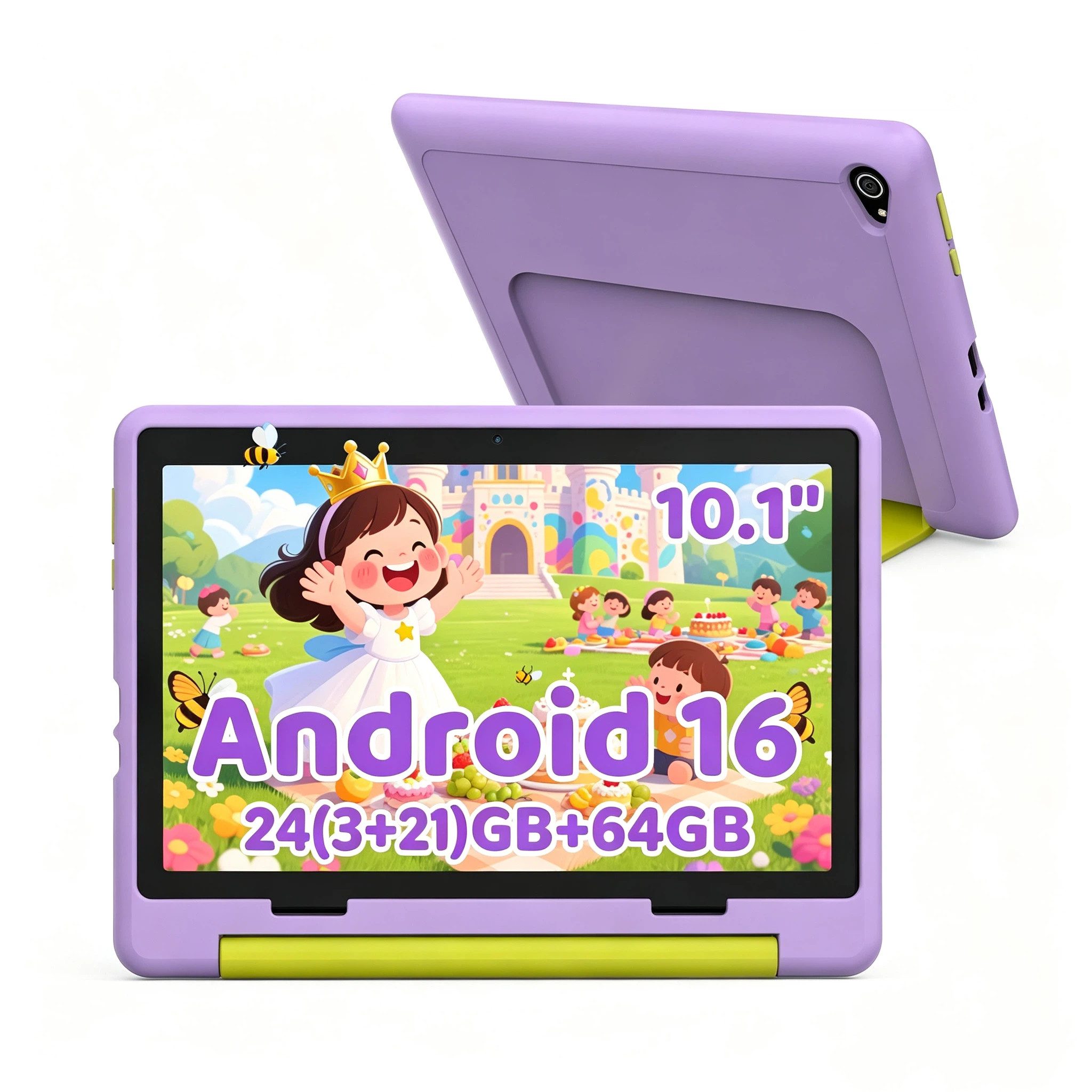 BUFO 10 Zoll Android, 64GB, Elternkontrolle, langlebig Kinder Tablet (10", 64 GB, Android 16, mit Kindersicherung APP, Augenschutz-Display, robuste)