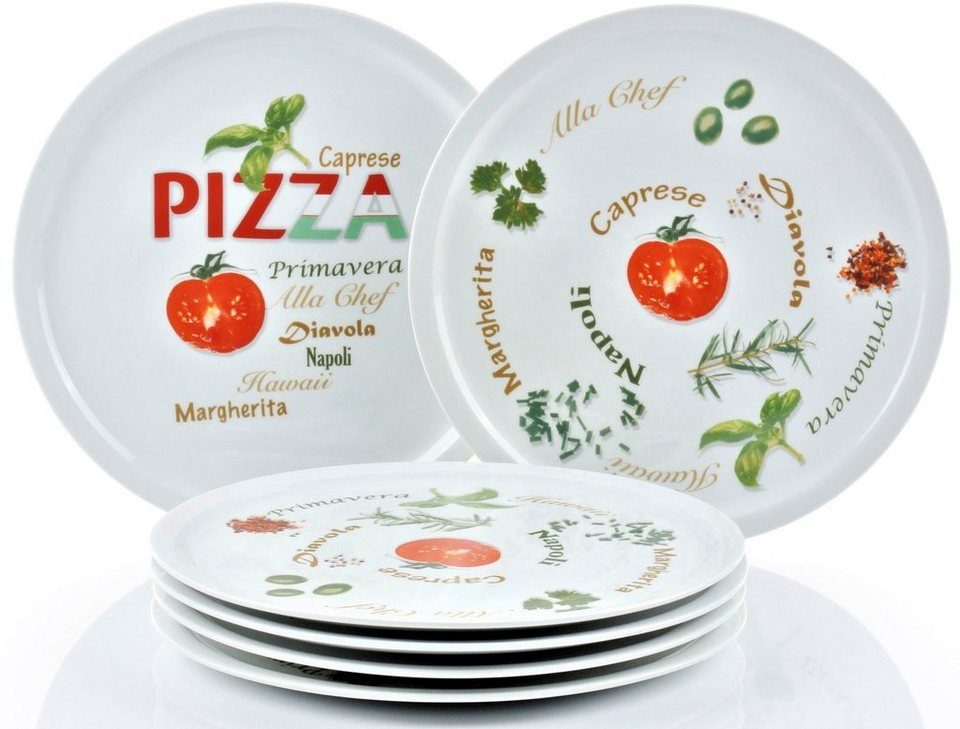 Pizzateller Pizzateller Porzellan 30cm Alla Chef - 6 Stück