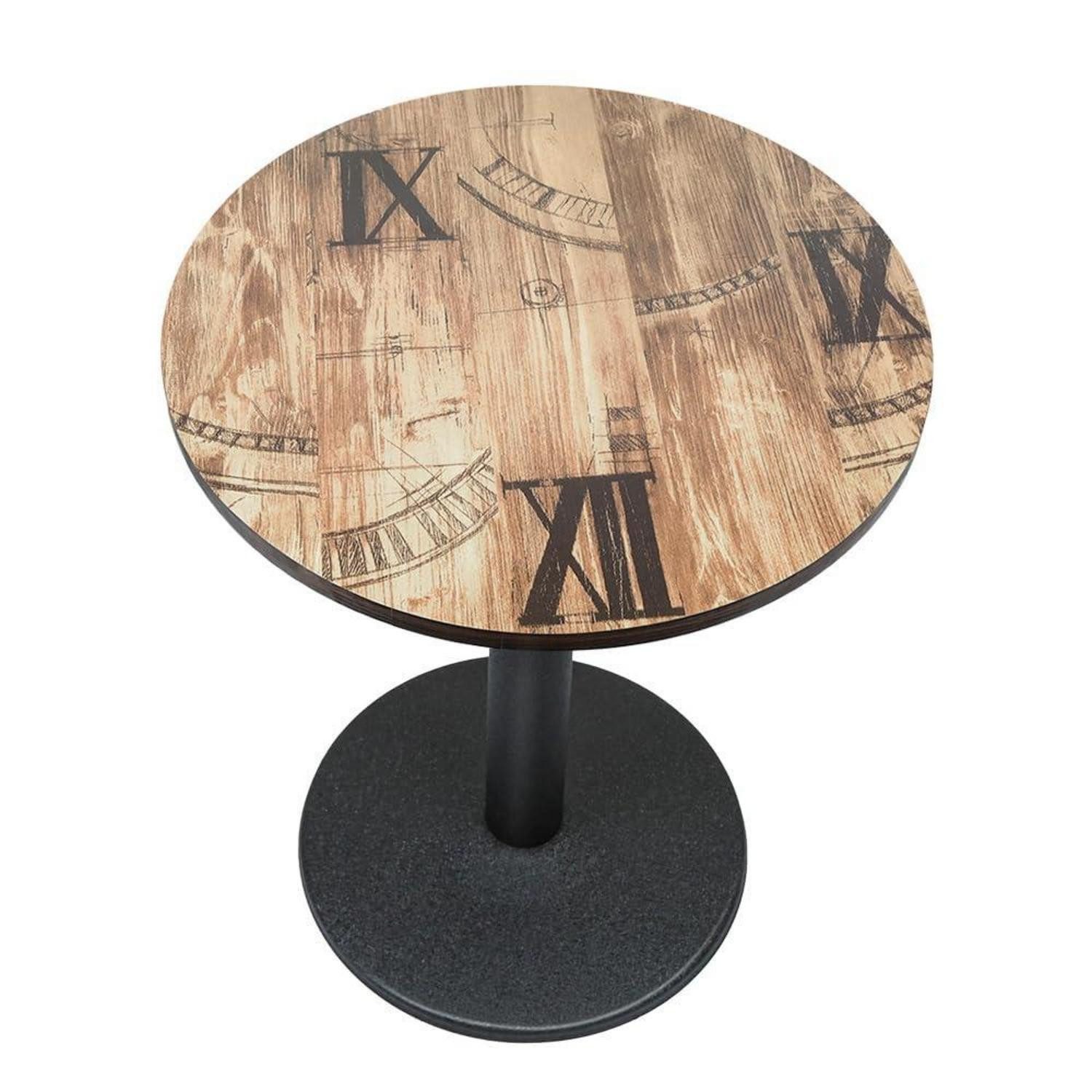 LuxusKollektion Bistrotisch Esstisch rund 60x60cm Buche/Eisen retro (1-St)