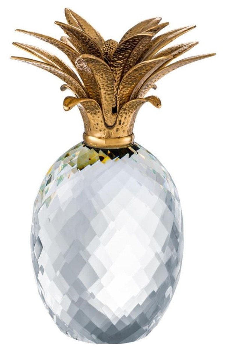 Casa Padrino Dekoobjekt Luxus Kristallglas Ananas 15,5 x H. 30,5 cm - Hotel Restaurant Dekoration