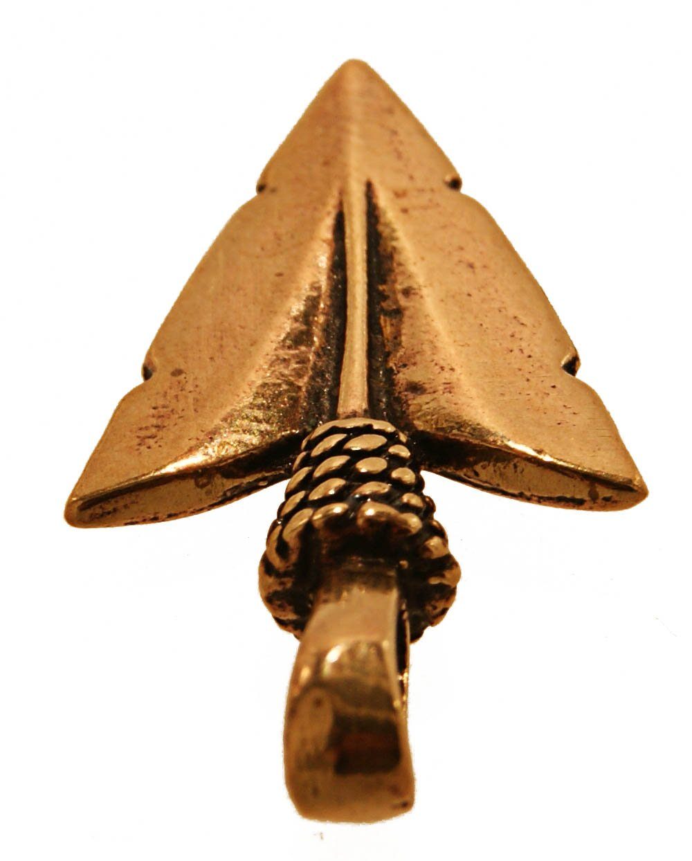 Kiss of Leather Kettenanhänger bran-145 Spitze Pfeilspitze Bronze Wikinger Anhänger Pfeil aus