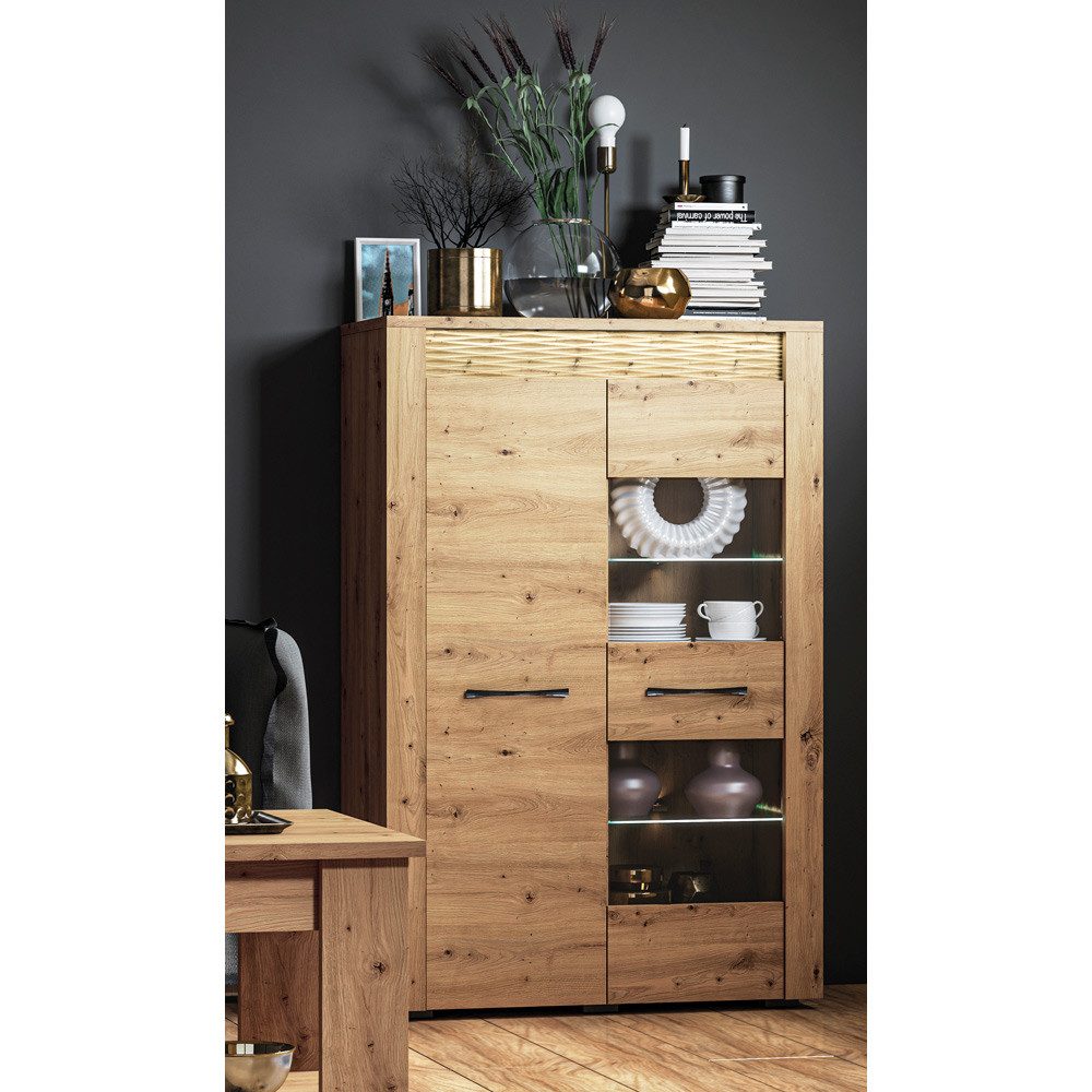 Lomadox Highboard ARTA-131, nschrank in Artisan günstig online kaufen