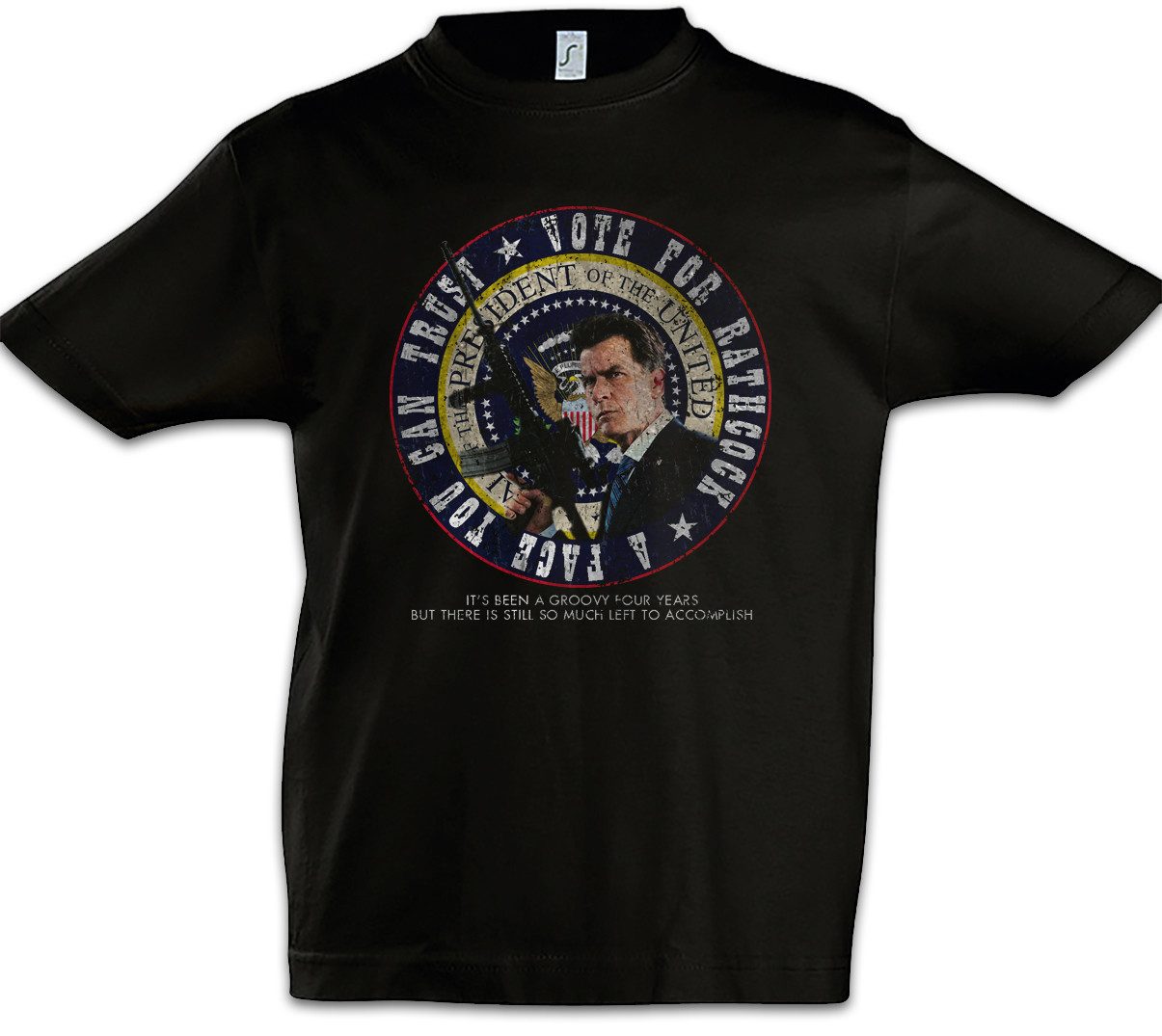 Print-Shirt Vote For Rathcock Machete Kinder T-Shirt Symbol Sign Road Machete