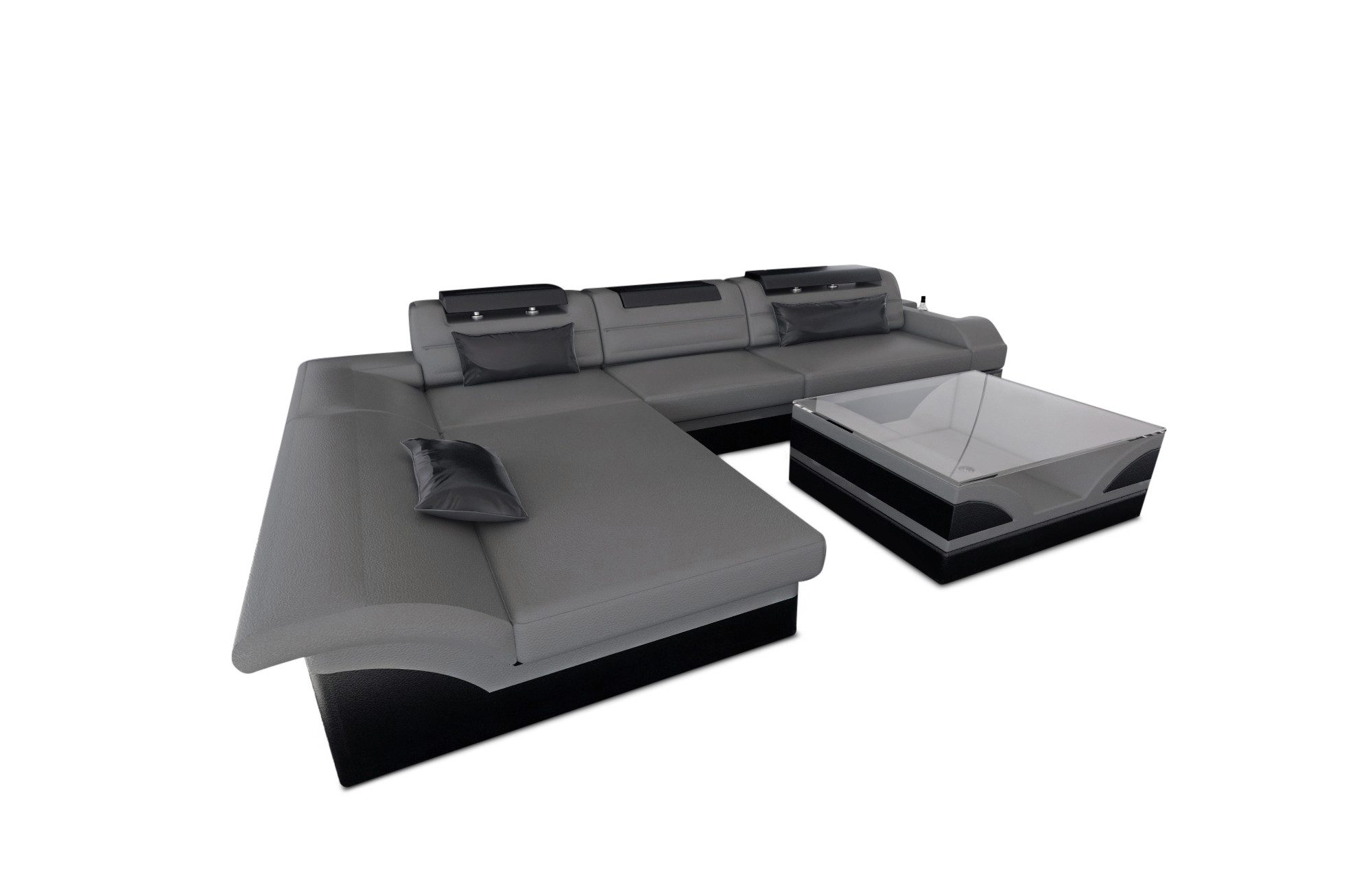 Sofa Dreams Ecksofa Couch Leder Sofa günstig online kaufen