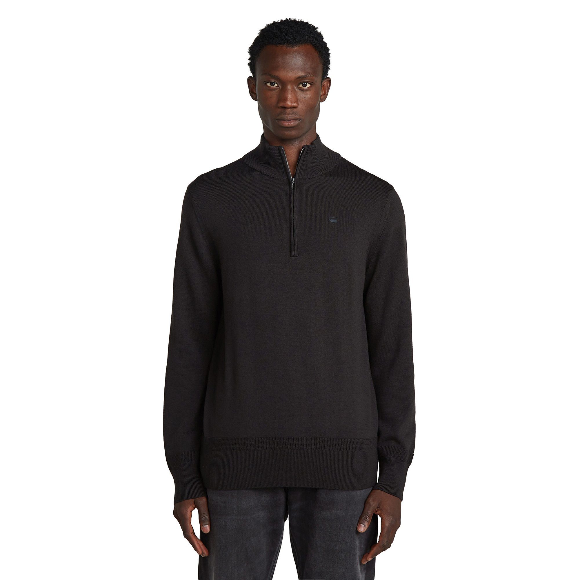 G-STAR Sweatshirt Herren Sweatshirt Wolle Premium Core Half Zip Knit