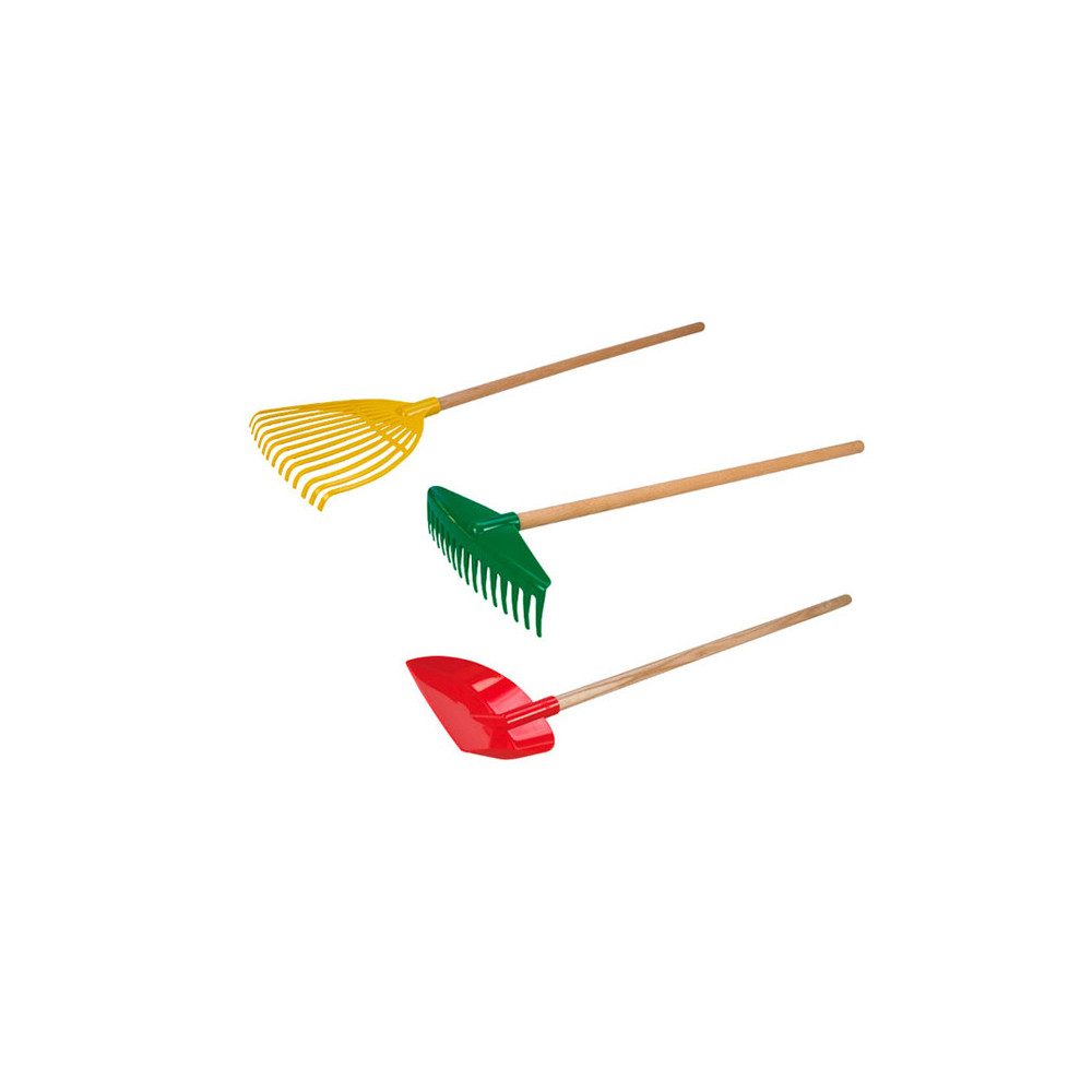 Lena® Spielzeug-Gartenset Gartengeräte mit Holzstiel - Rechen, Schaufel ode günstig online kaufen