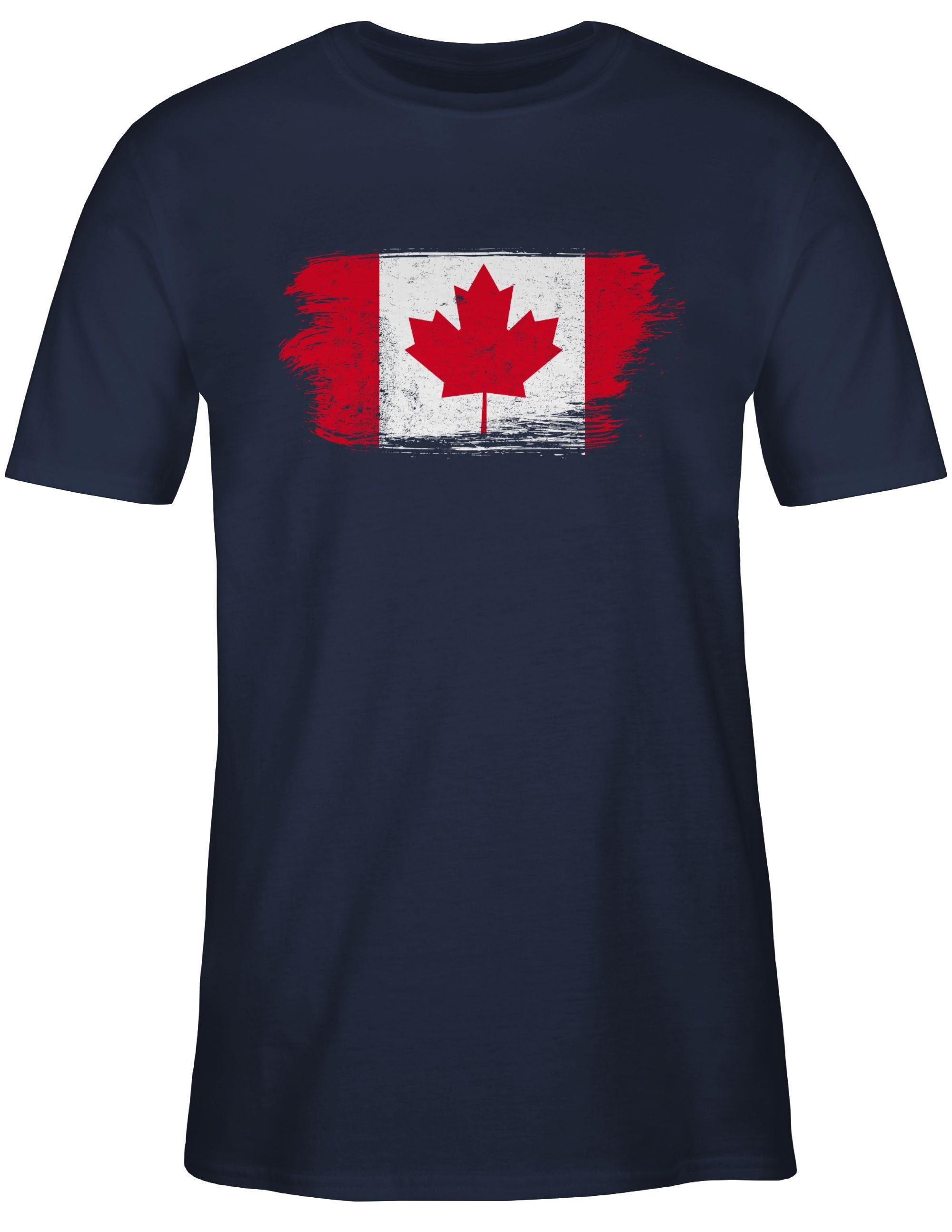 Shirtracer T-Shirt Kanada Vintage Länder Wappen günstig online kaufen