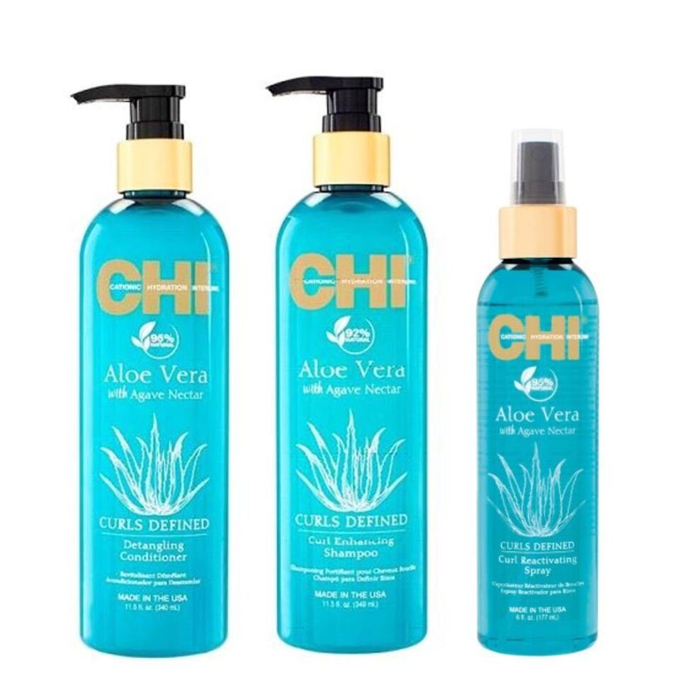 CHI Haarpflege-Set CHI Aloe Vera Curls For Me Trio, 3-tlg.