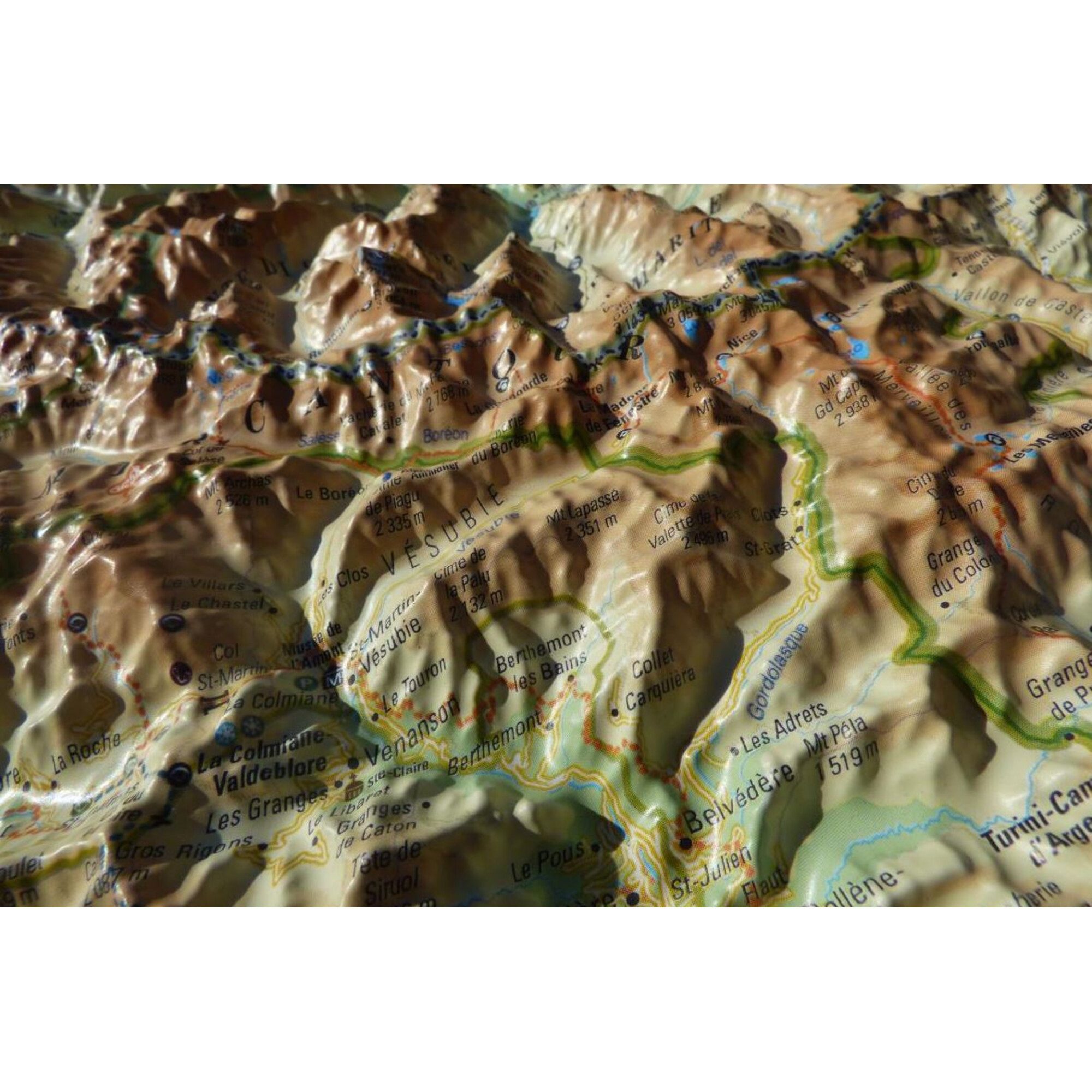 3Dmap Wandbild 3Dmap Regional-Karte Le Massif du Mercantour