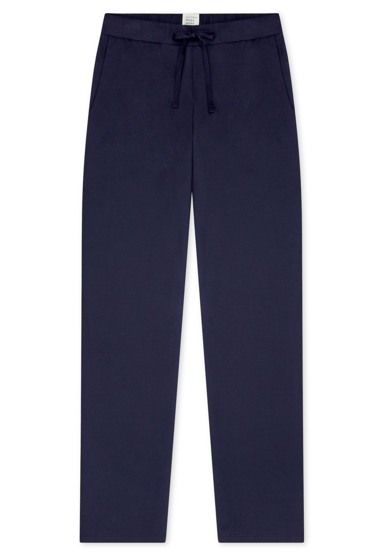 Schiesser Pyjamahose Mix + Relax Cotton-Mix, Gummizug, Bindeband, seitliche Taschen