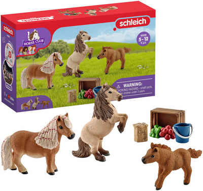 Schleich® Spielfigur HORSE CLUB, Mini Shetty Familie (41432), Made in Europe