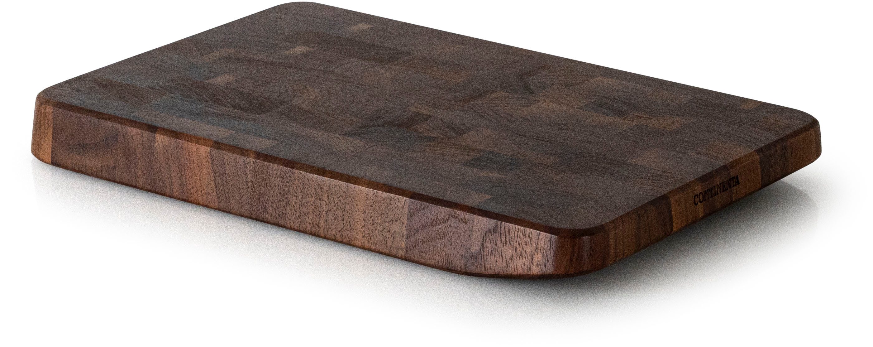Continenta Schneidebrett Walnuss, Stirnholz - mit hoher Materialstärke, Holzwerkstoff, (1-St), mit Mosaik aus einzeln verleimten Holzwürfeln