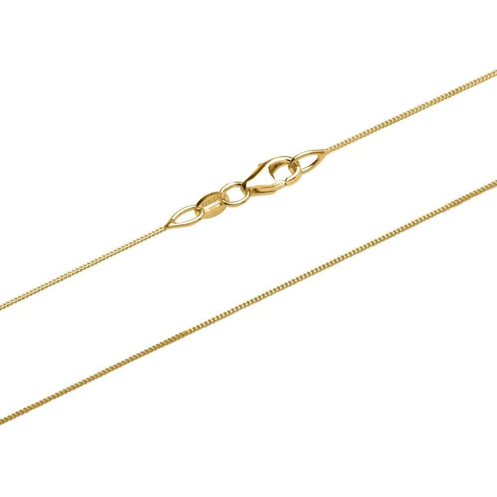 Unique Goldkette Panzerkette schmal Damen, echtes günstig online kaufen