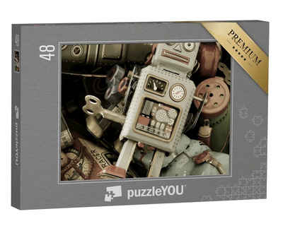 puzzleYOU Puzzle Nostalgie: Kiste mit Spielzeug, 48 Puzzleteile, puzzleYOU-Kollektionen Nostalgie