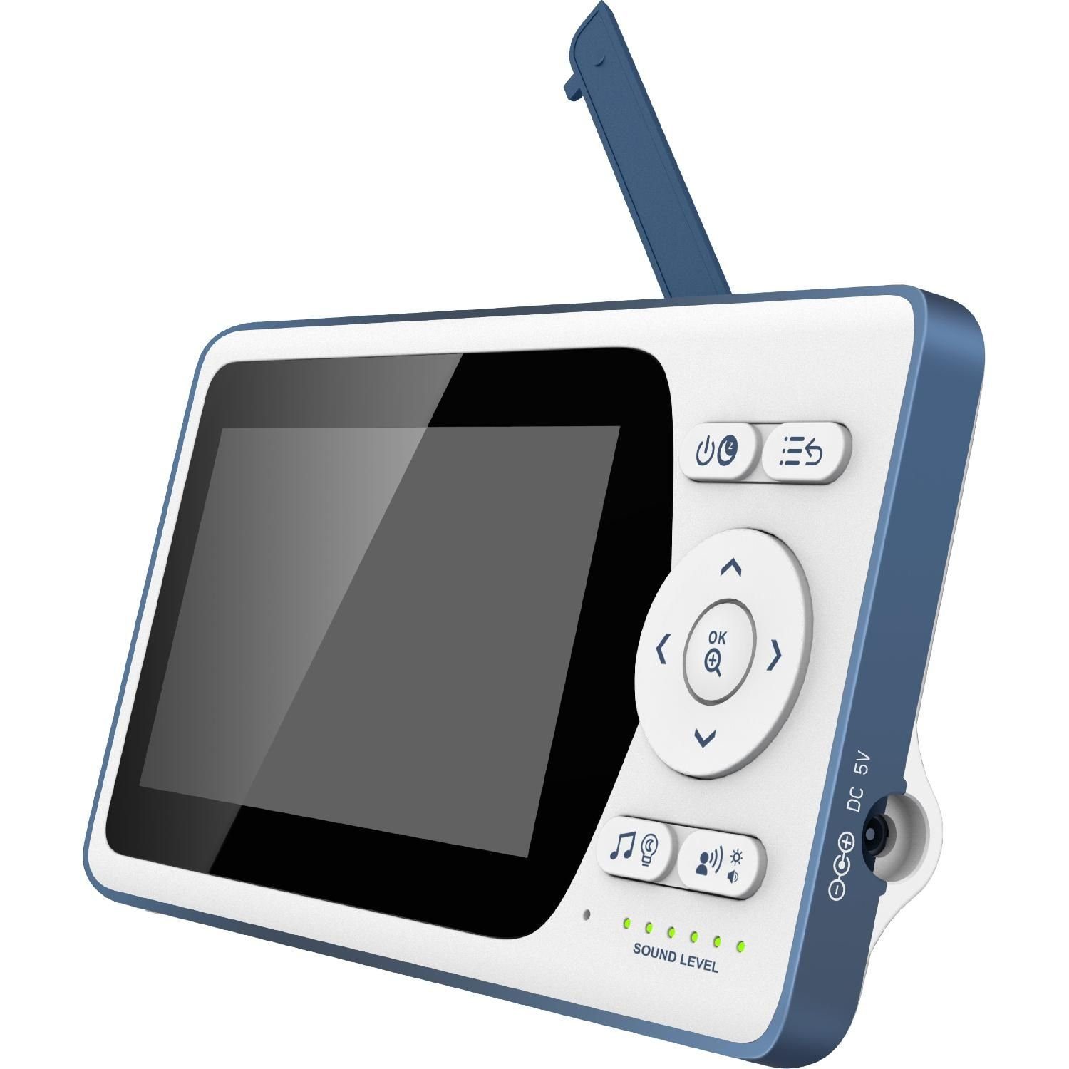 Kinder Babyphones Telefunken Video-Babyphone VM-F400 Video-Babyphone 4.3'' Display Infrarotmodus 640x480px, Babyeinheit, Elterne
