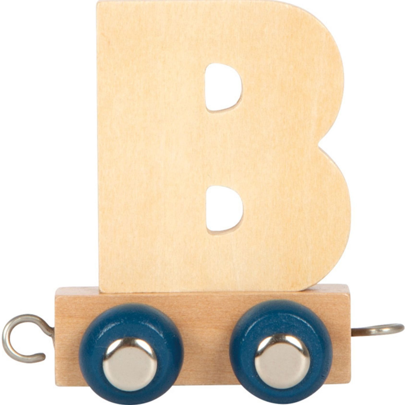 Small Foot Spielzeug-Zug Buchstabenzug Polar B natur, (Set, 1-tlg., 1), Einzigartiges Design, Made in Germany