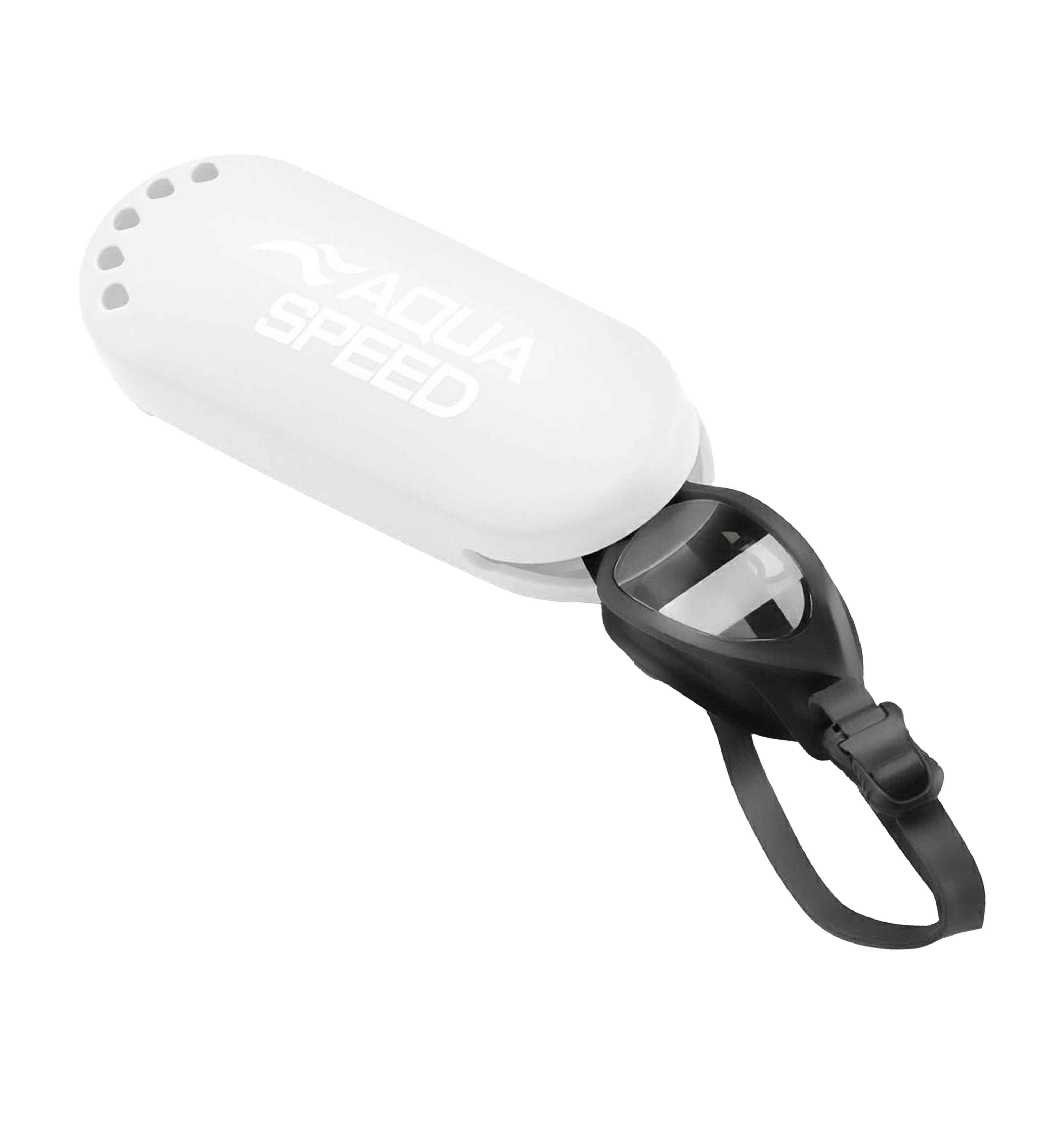 Aqua Speed Schwimmbrille Brillenetui aus Silikon – Hygienisch & kompakt, Weiß, (Für Pool, Tasche oder Spind – sicher & schnell griffbereit), Flexibles Silikon – Schützt zuverlässig vor Kratzern & Sand