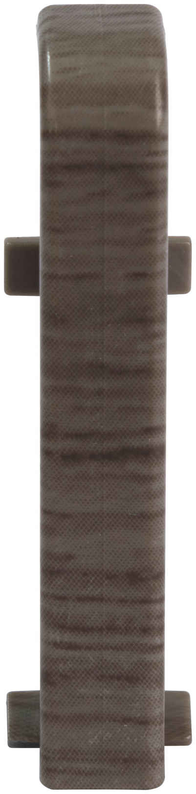 EGGER Sockelleisten-Zwischenstücke »Eiche anthrazit«, zur einfachen Montage von 60mm Laminat Fußleisten