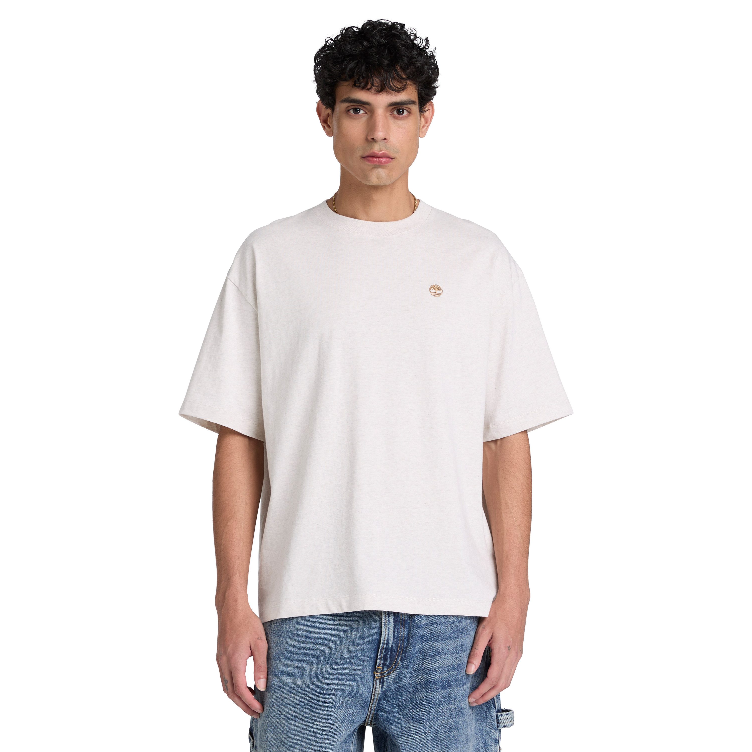 Timberland T-Shirt DUNSTAN RIVER - SS Tee (Relaxed) mit Rundhalsausschnitt, aus Baumwolle, Kurzarm, normale Länge
