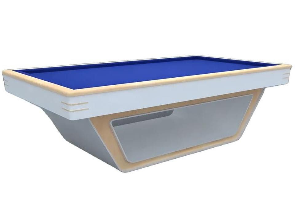 JVmoebel Billardtisch Professioneller Pooltisch in Weiß mit hochwertiger Spielfläche, Made in Europe