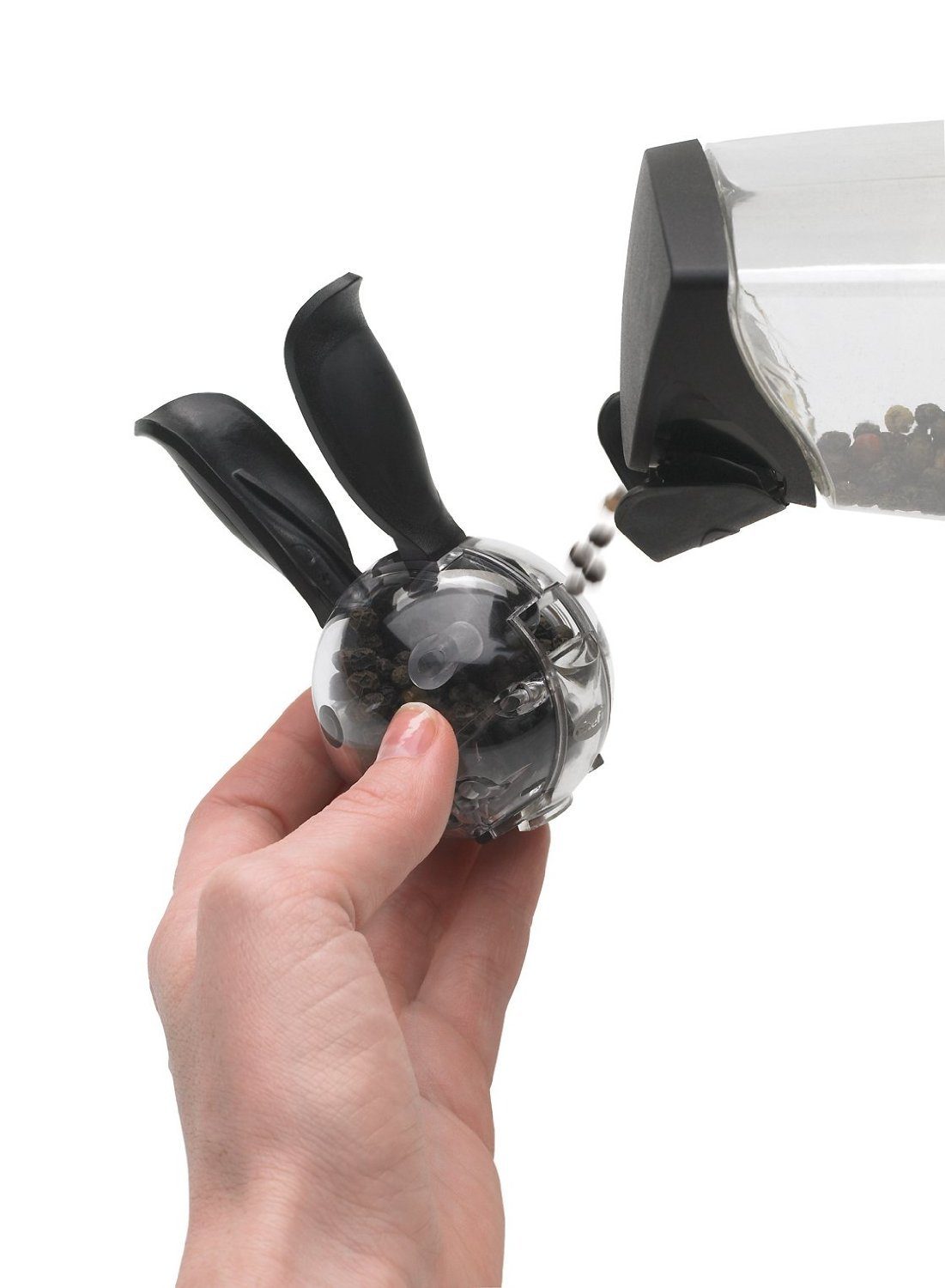 Salz-/Pfeffermühle NEU OVP Chef'n Mini Magnetic Pepper Ball magnetische Mini