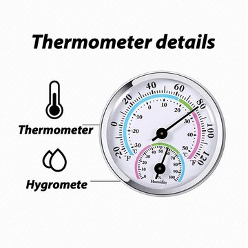 Houhence Raumthermometer 2-in-1 Innen- und Außen-Hygrometer