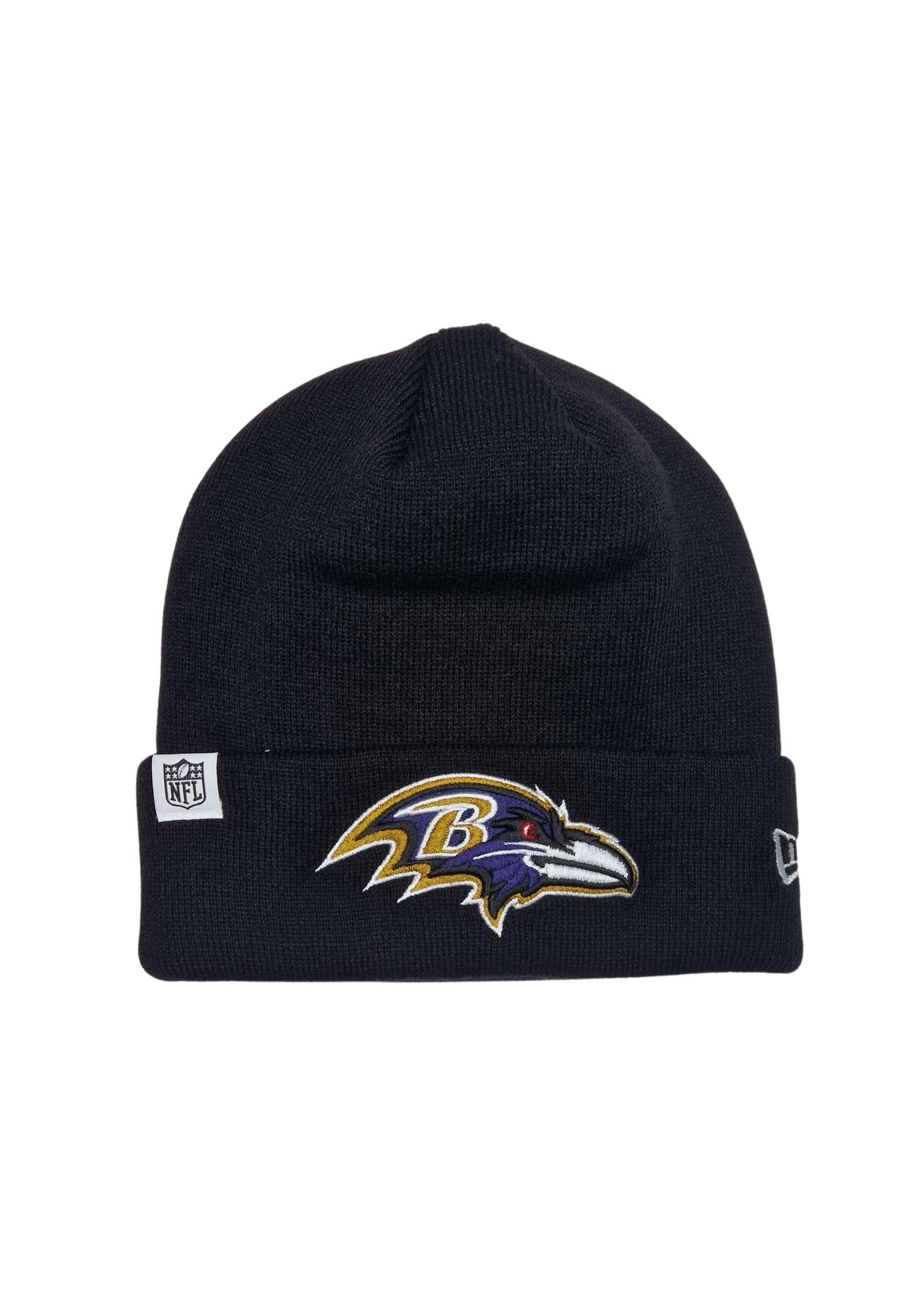 New Era Beanie Baltimore Ravens NFL Loop Label Knit Schwarz Beanie New Era (1-St)