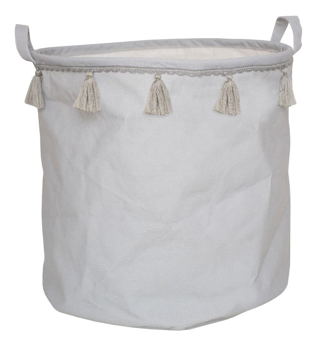 JaBaDaBaDo Aufbewahrungsbox Kinderzimmer Box aus Canvas 40cm, mit Quasten