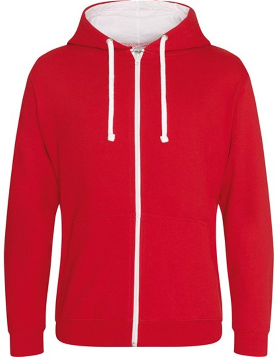 Just Hoods Kapuzensweatjacke Varsity Zoodie Kapuzenpulli mit Reisverschluss