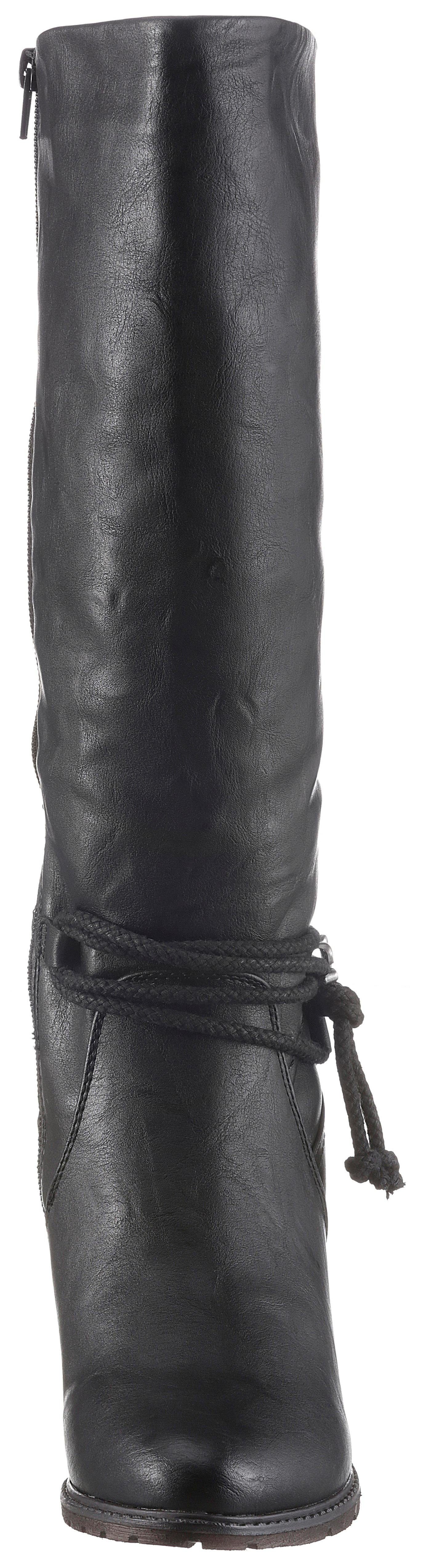 Rieker, Langschaftstiefel, mit Zierbänder, XL-Schaft
