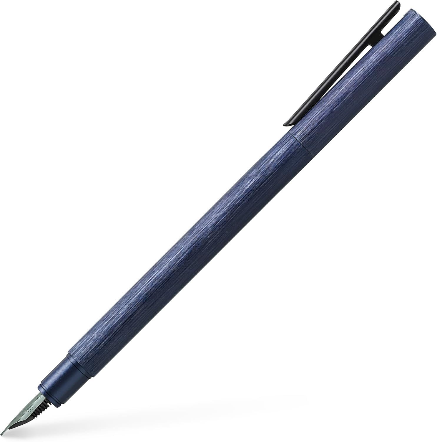 Faber-Castell Füllhalter Neo Slim Aluminium, Premium Füller Federbreite M