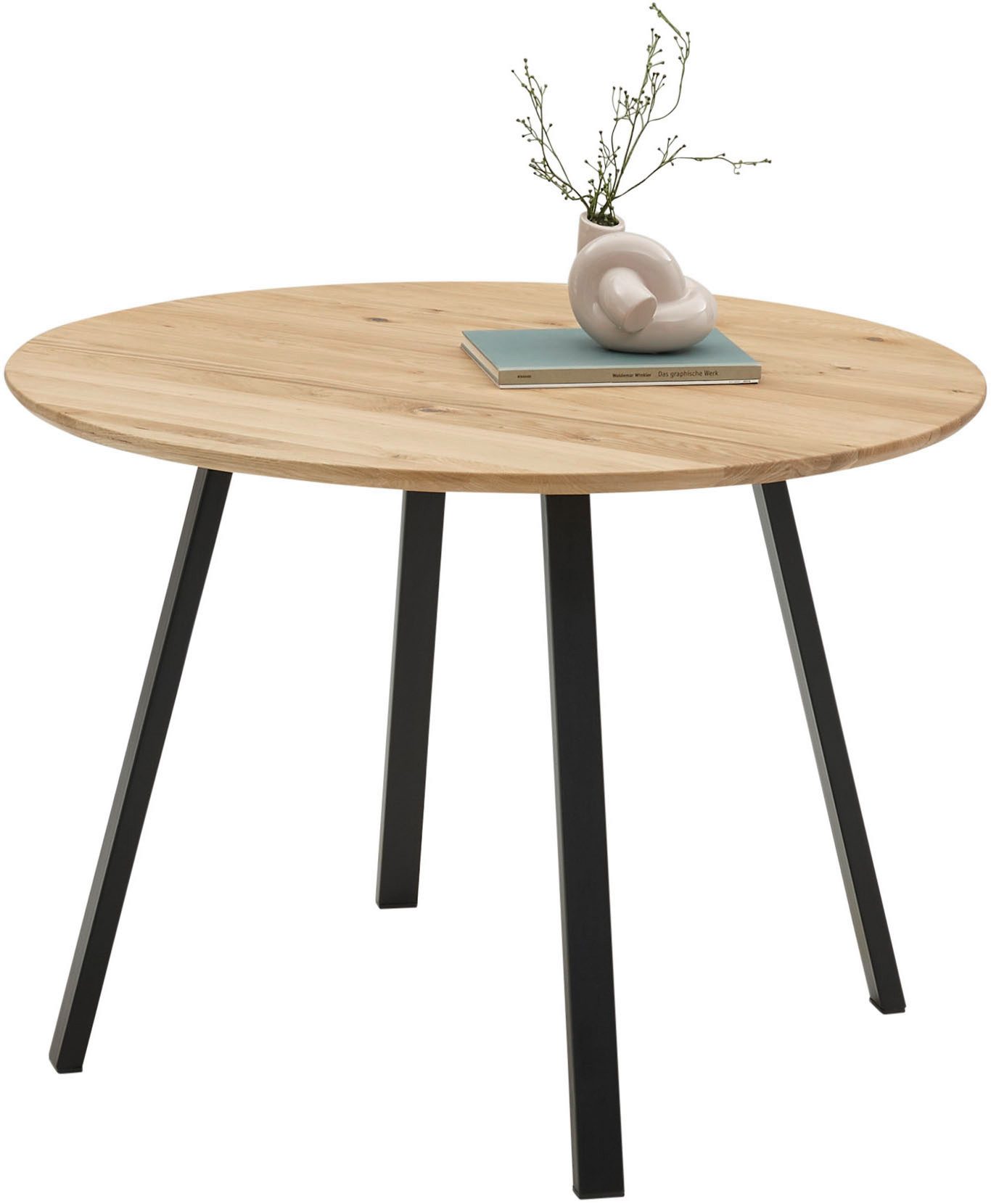 Stolkom Sp.z.o.o. Esstisch Nils Massivholz rund, günstig online kaufen