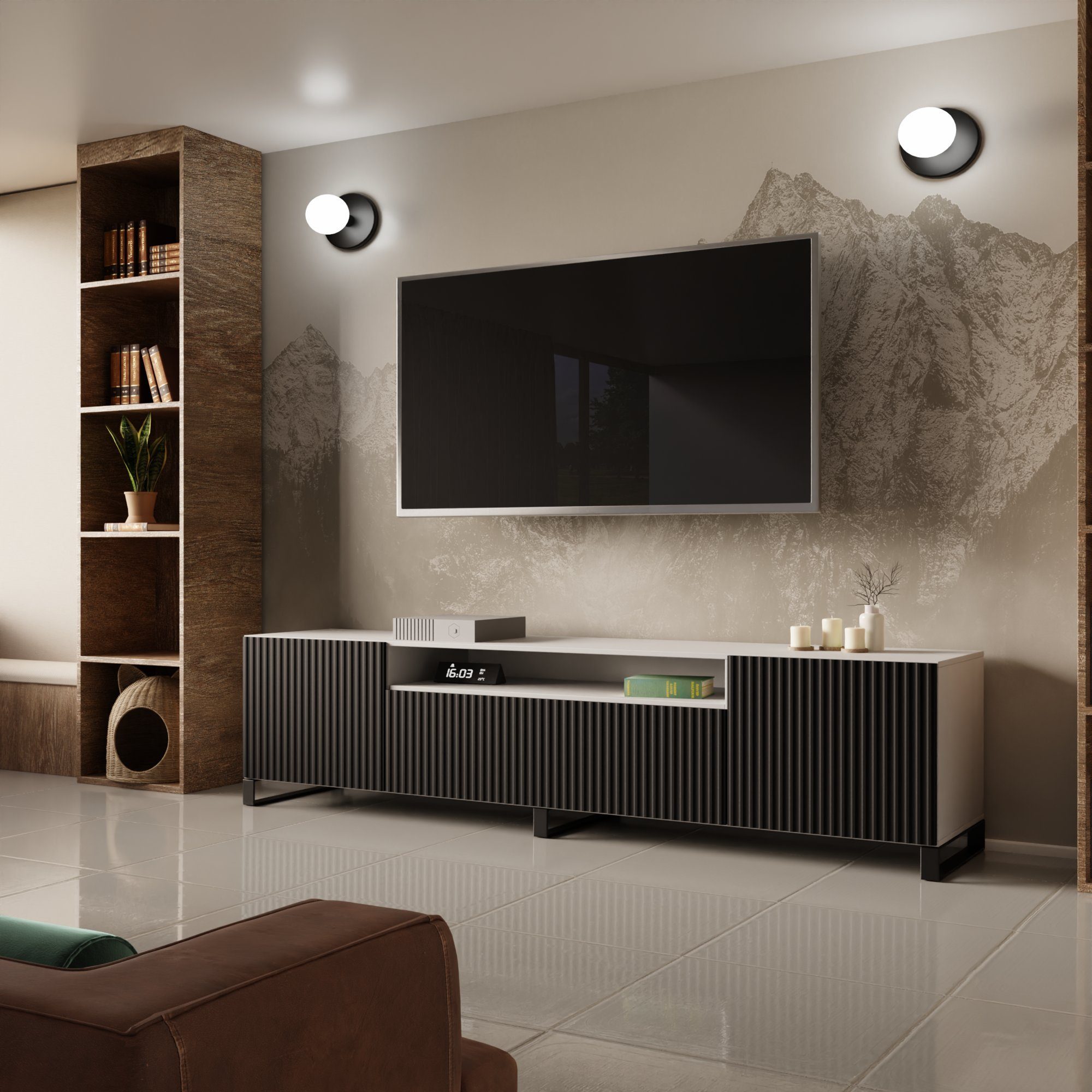 Beautysofa TV-Schrank Moderner, stilvoller RTV-Kabinett mit günstig online kaufen