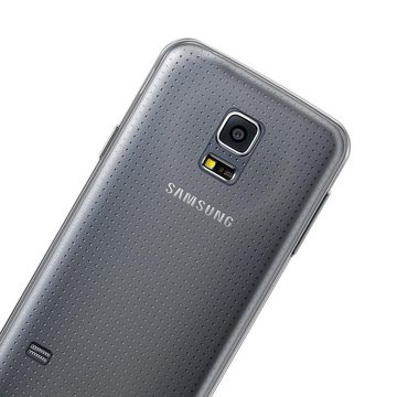 CoolGadget Handyhülle Transparent Ultra Slim Case für Samsung Galaxy S5 5,1 Zoll, Silikon Hülle Dünne Schutzhülle für Samsung S5 Hülle