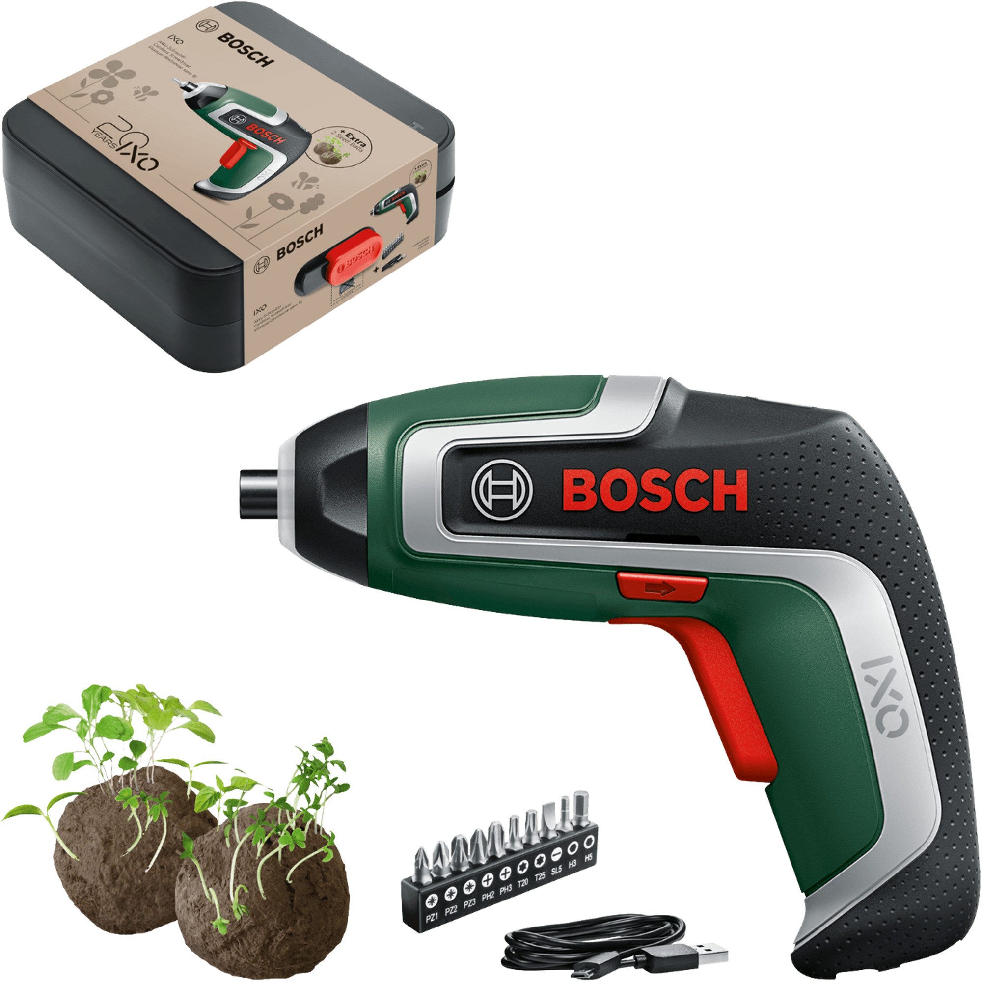 Bosch Professional Akku-Schrauber Bosch Heimwerken & Garten IXO 7 Anniversary-Set