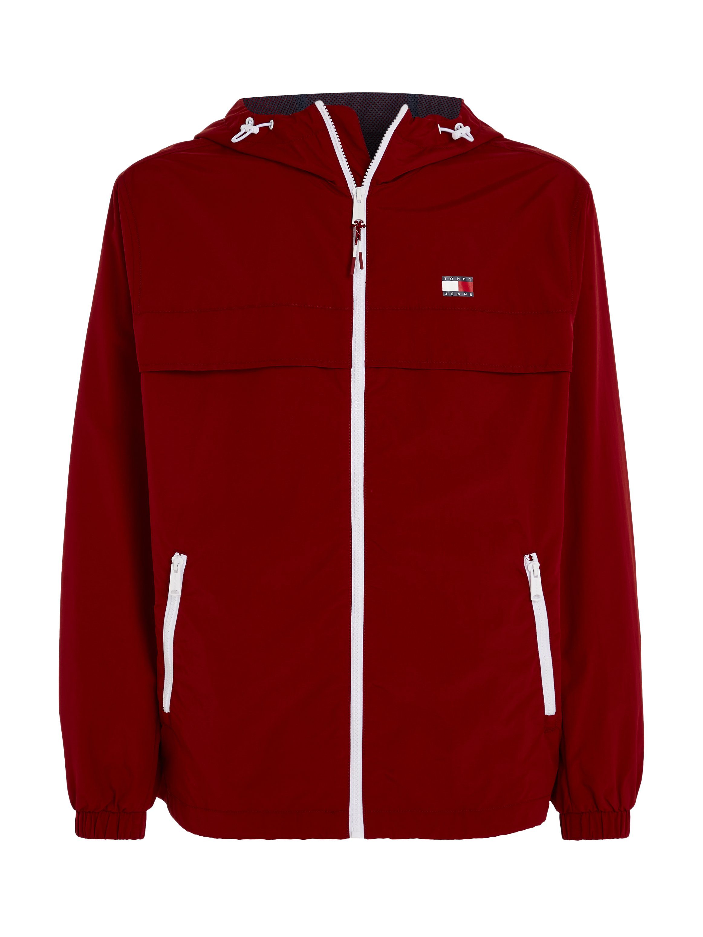 Tommy Jeans Windbreaker TJM CHICAGO mit Magma EXT Kapuze WINDBREAKER Red