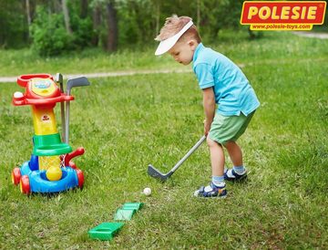 Polesie Minigolf-Set Multi-Sport Caddy Kinder Spielset 18-tlg. Golf Bowling Basketball, (Set, 18-tlg)