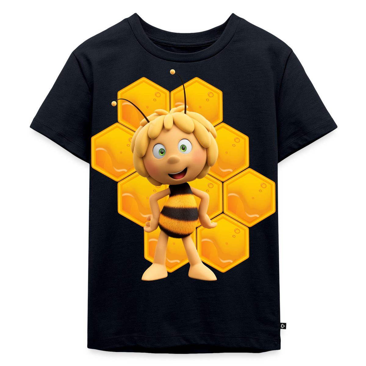T-Shirt Die Biene Maja 3 Maja Mit Bienenwabe Kinder Premium T-Shirt