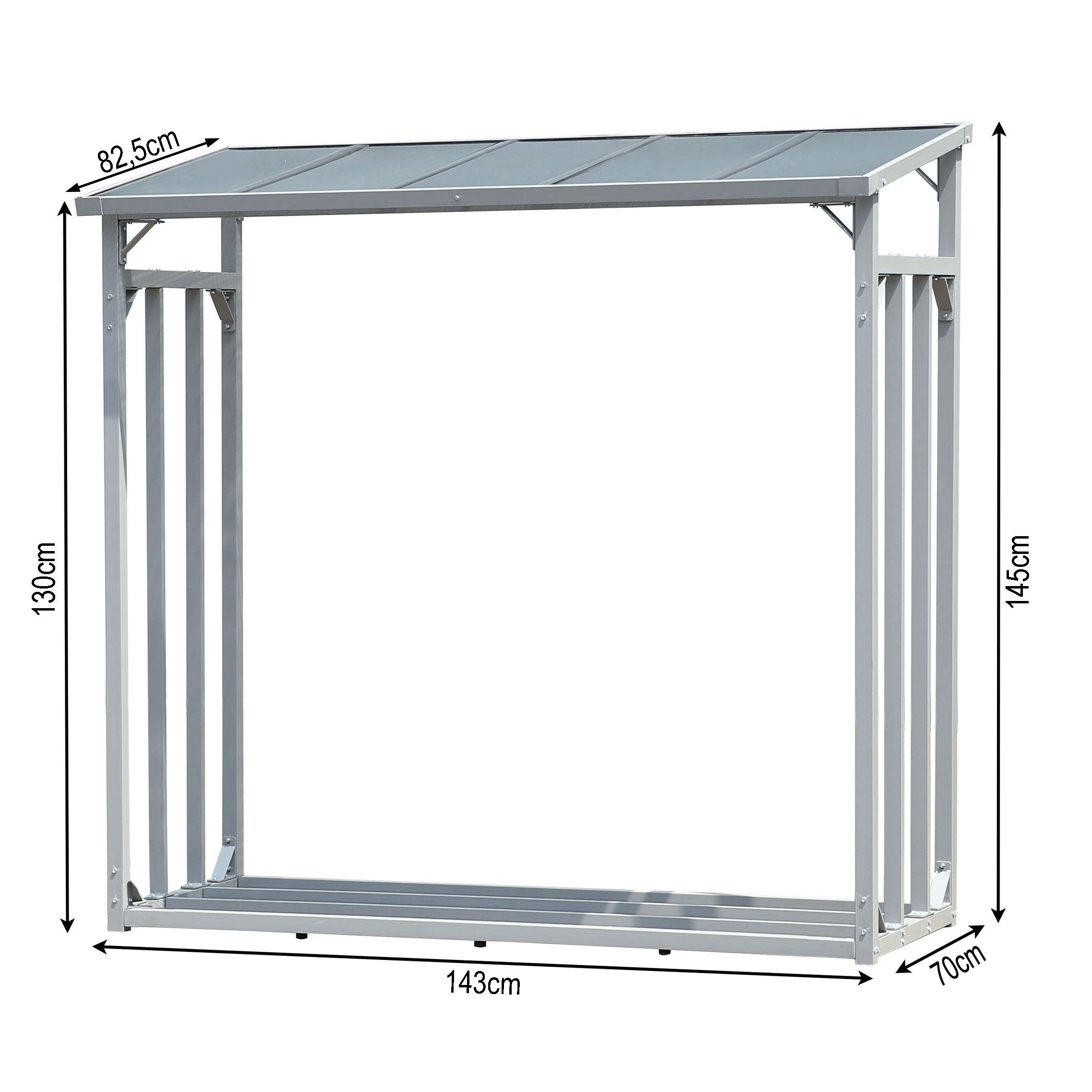 Quick Star Kaminholzregal ALU Kaminholzregal 143x70x145 günstig online kaufen