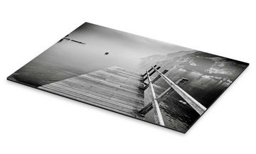Posterlounge XXL-Wandbild Editors Choice, Holzbrücke am Gardasee in Italien, Badezimmer Maritim Fotografie